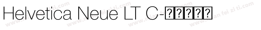Helvetica Neue LT C字体转换